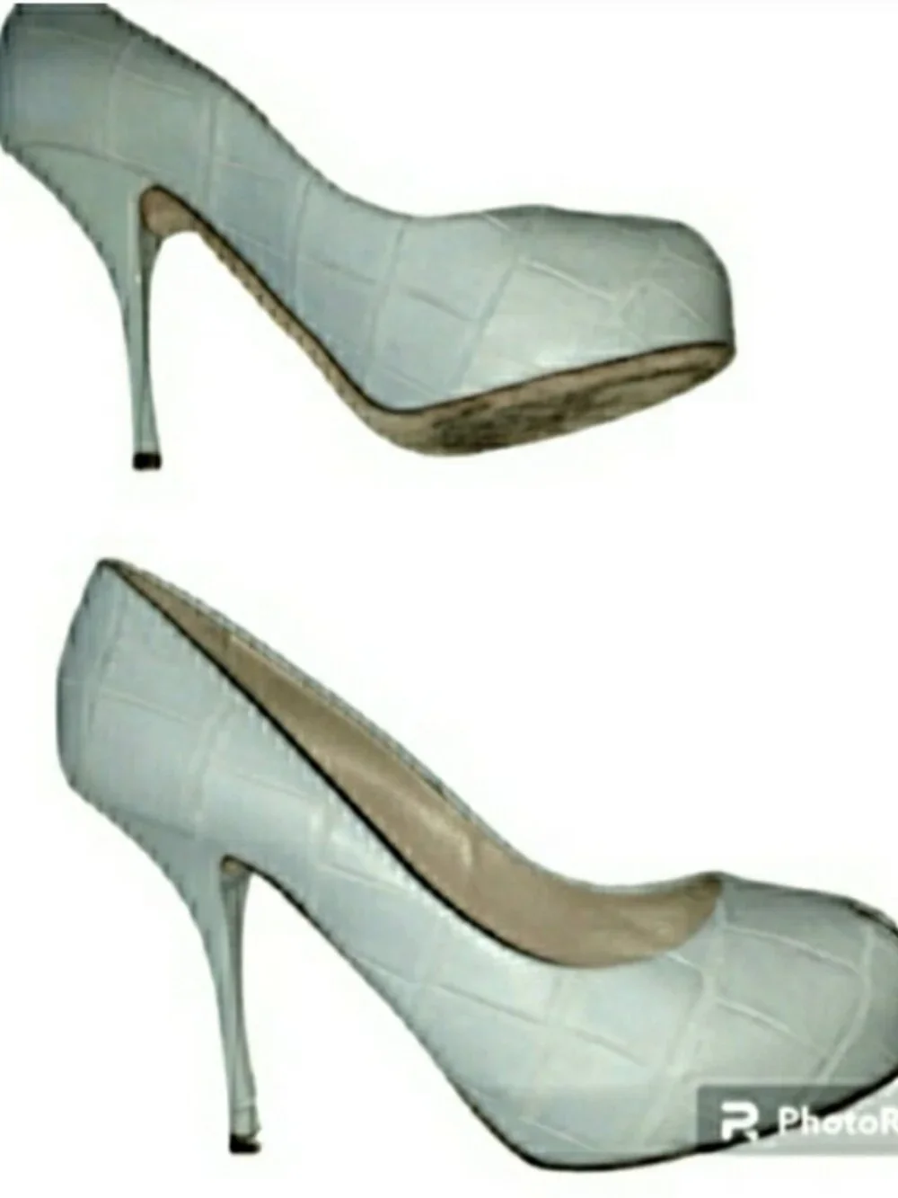 Guiseppe Zanotti Crocodile Platform Pumps Heels Grey 🤍 RETAIL $975- 🤍